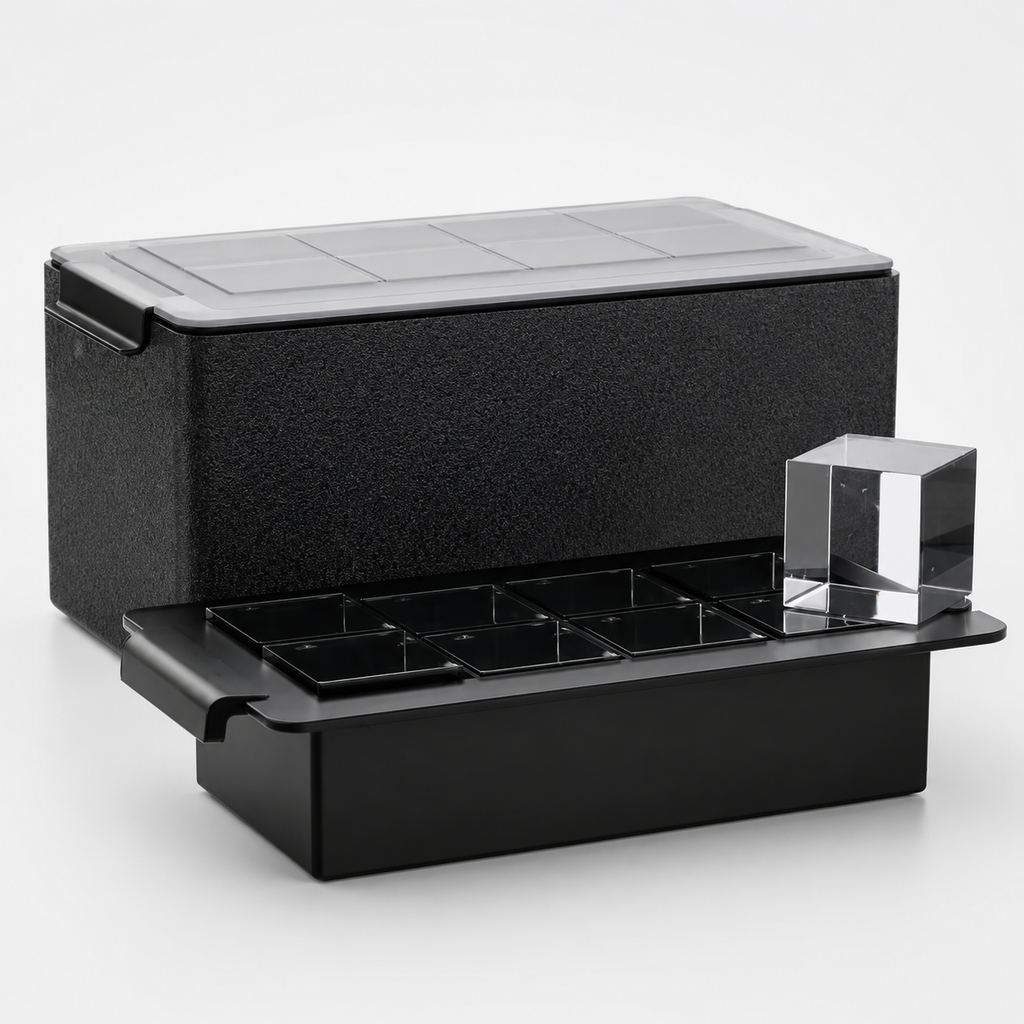Premium Bar Ice Cube Mold &amp; Storage Box