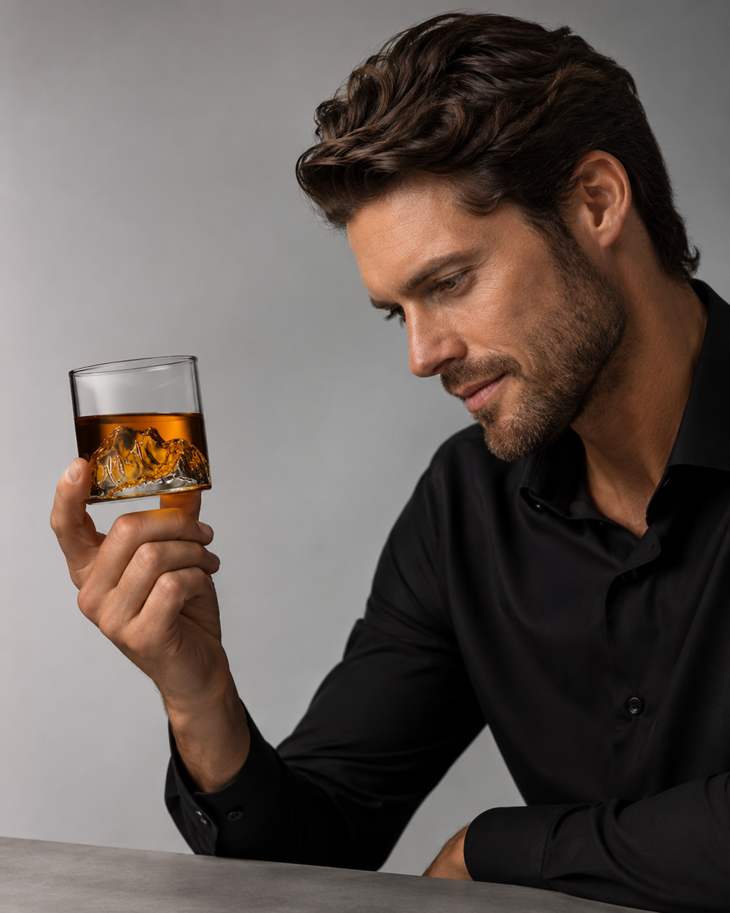 Mountain Peak Whiskey Glass