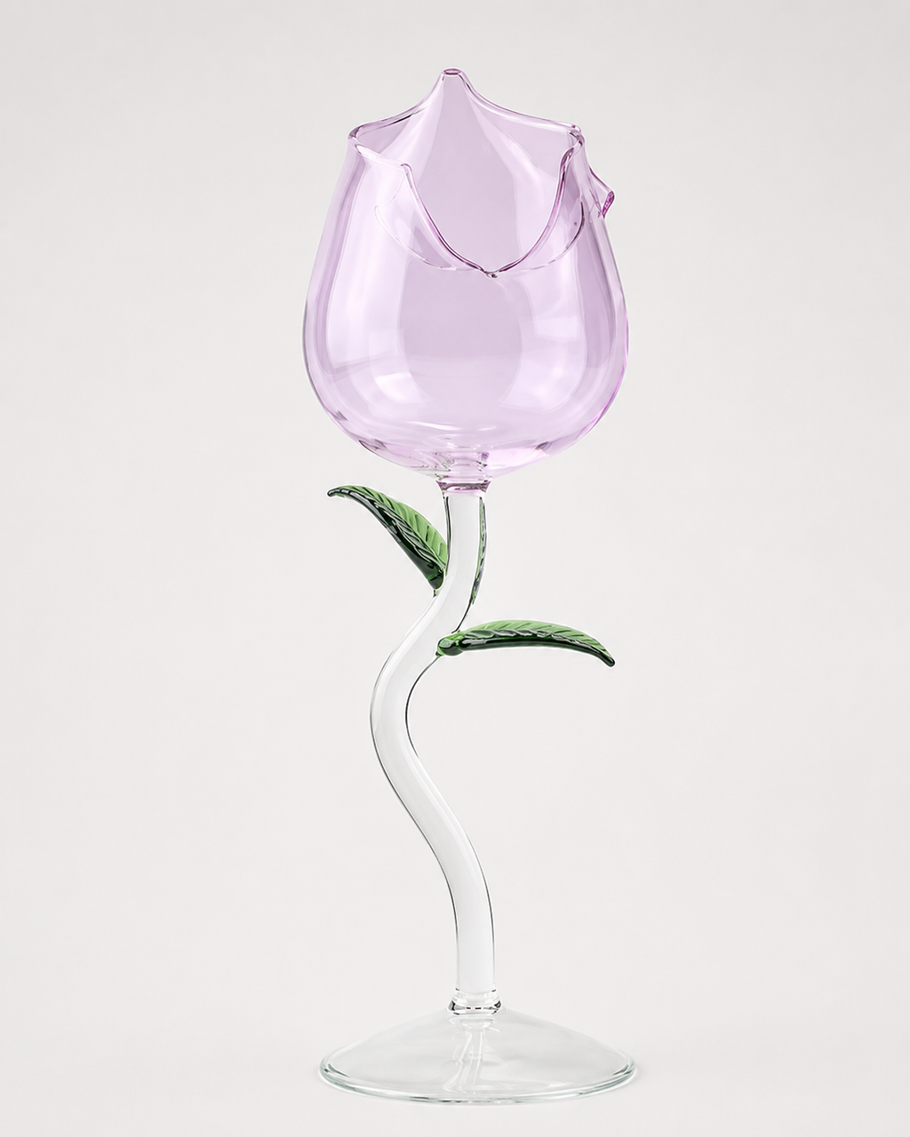 RoseBloom Lavender Crystal Goblet