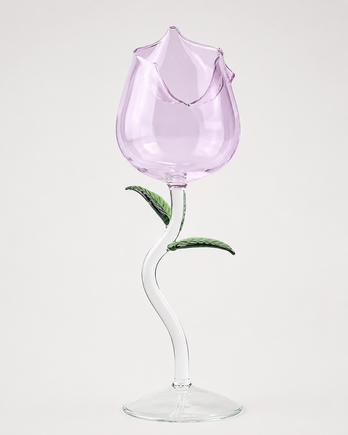 RoseBloom Lavender Crystal Goblet