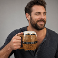 Rustic Barrel Beer Mug