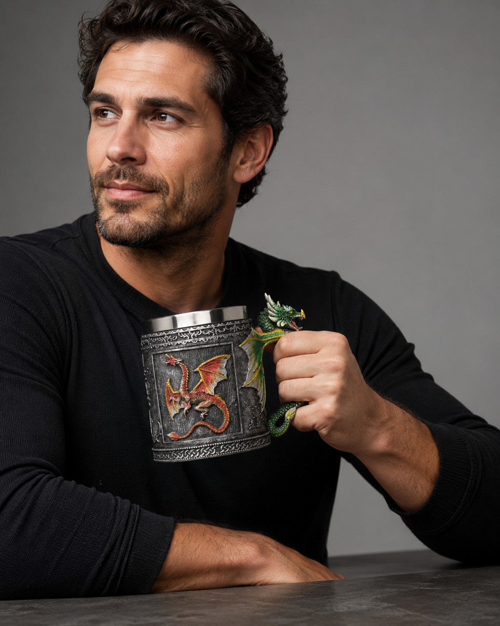 Dragon Relic Medieval Tankard Mug