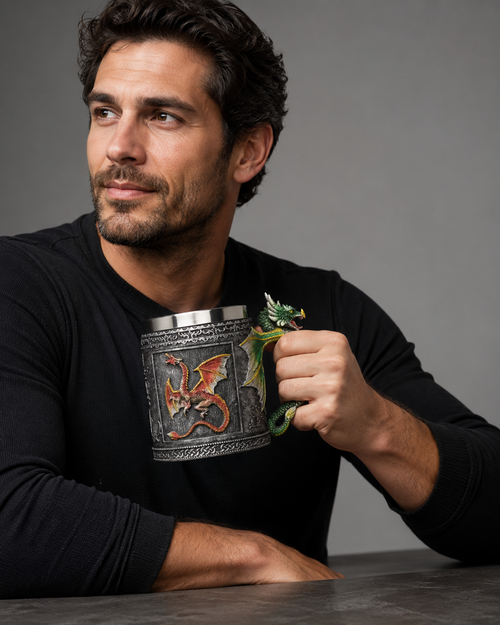 Dragon Relic Medieval Tankard Mug
