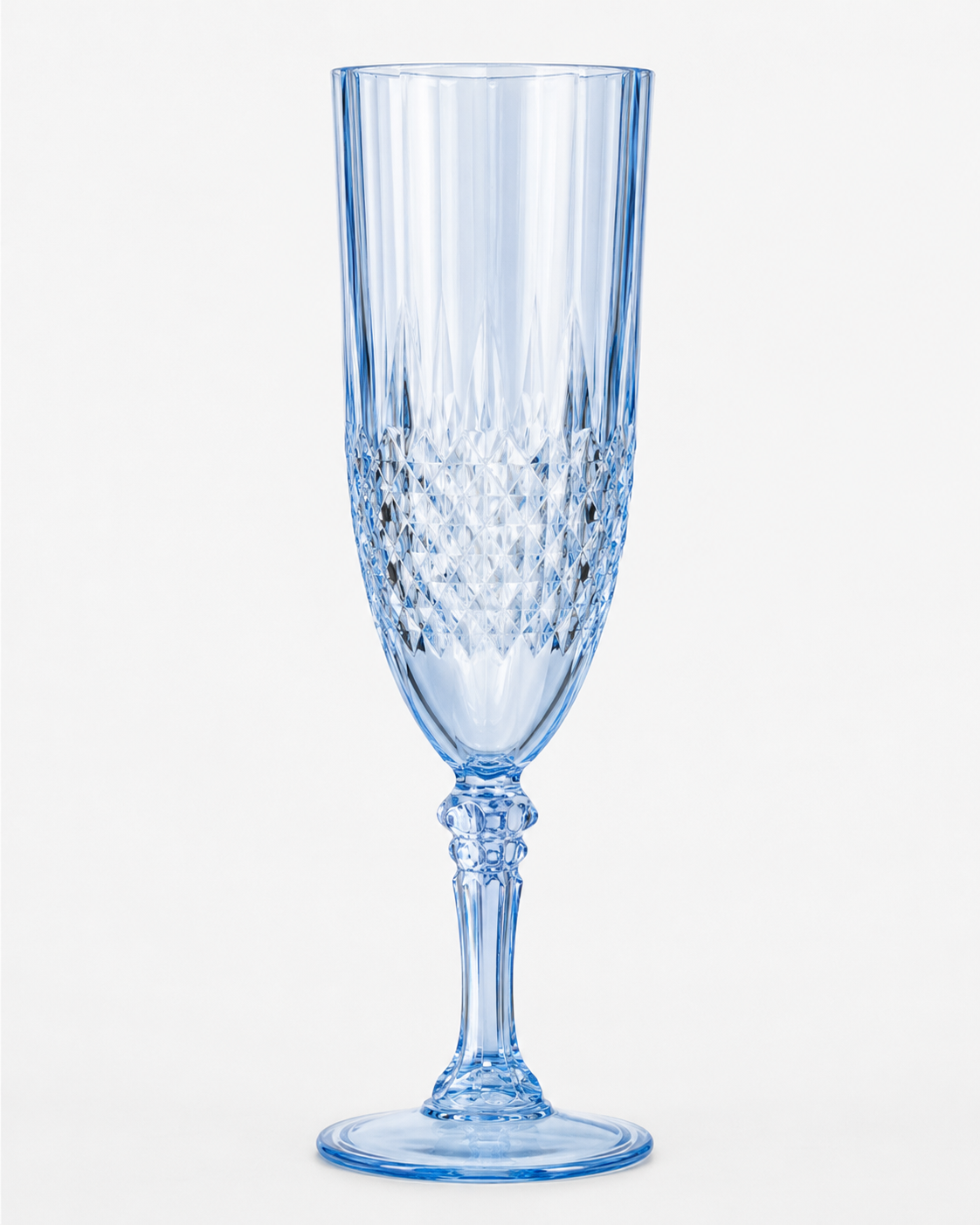 Blue Crystal Champagne Flute